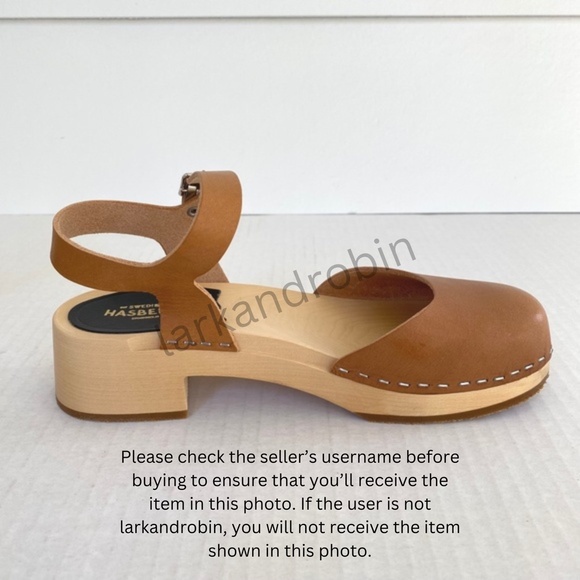 NEW Swedish Hasbeens New Covered Sandal Clog Nature 36 - Picture 6 of 14